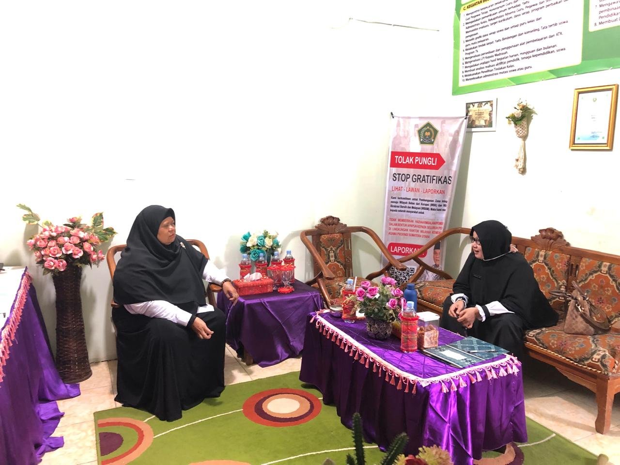 Pengawas Madrasah Lakukan Kunjungan Di MIN 2 Tebing Tinggi